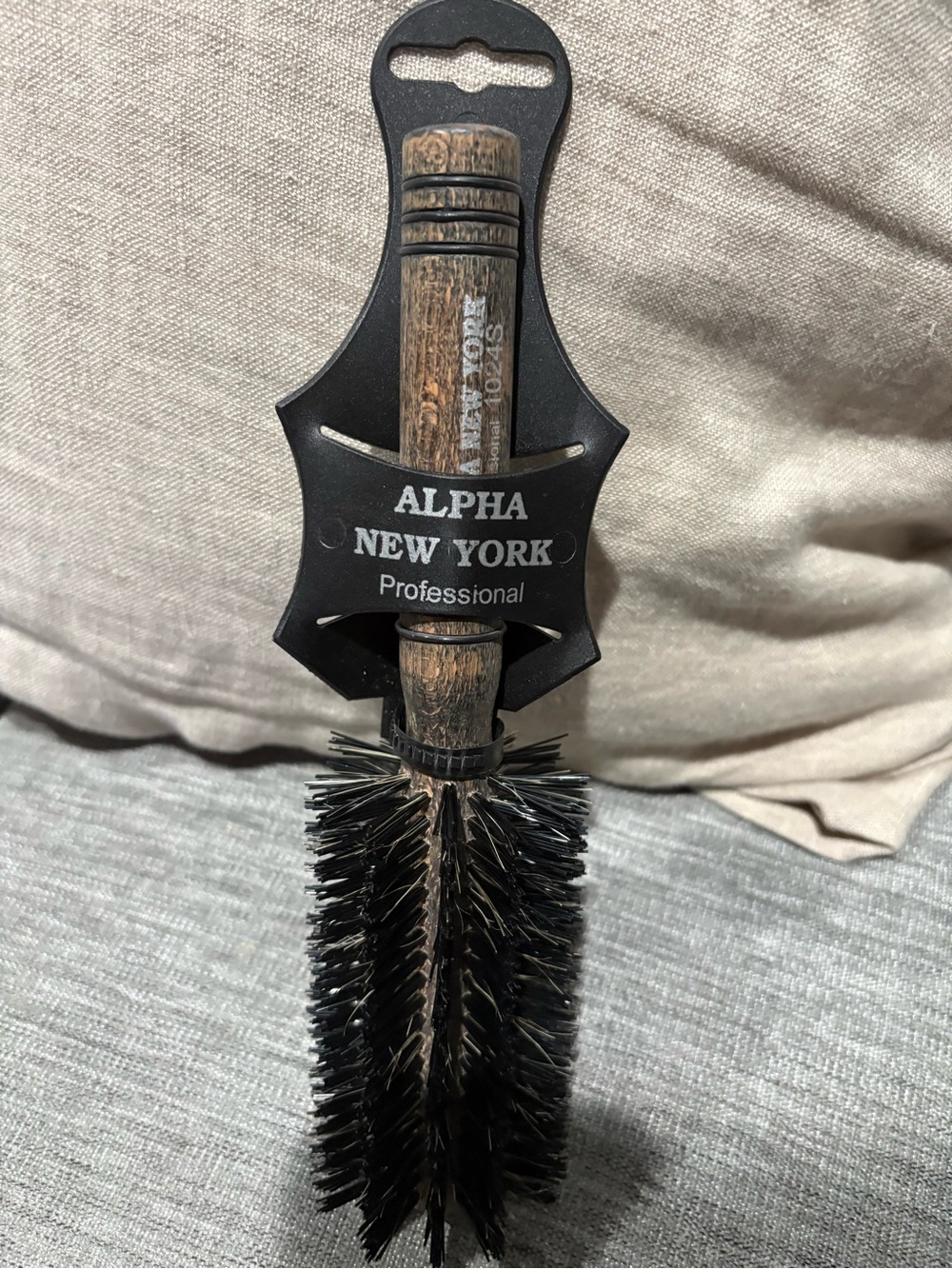 Alpha Professional Brown Round Boar Bristle Styling Brush